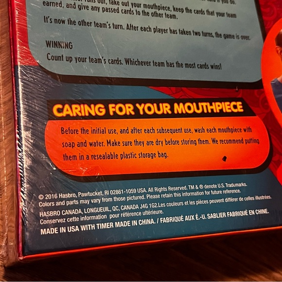 Hasbro Speak Out Game Board with 10 Mouthpieces Brand New/Sealed - Picture 7 of 7